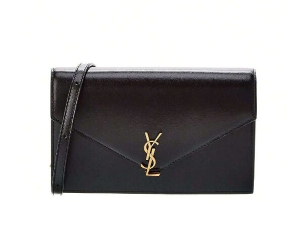 1Saint Laurent Envelope Mini Leather Shoulder Bag _ SHEIN USA